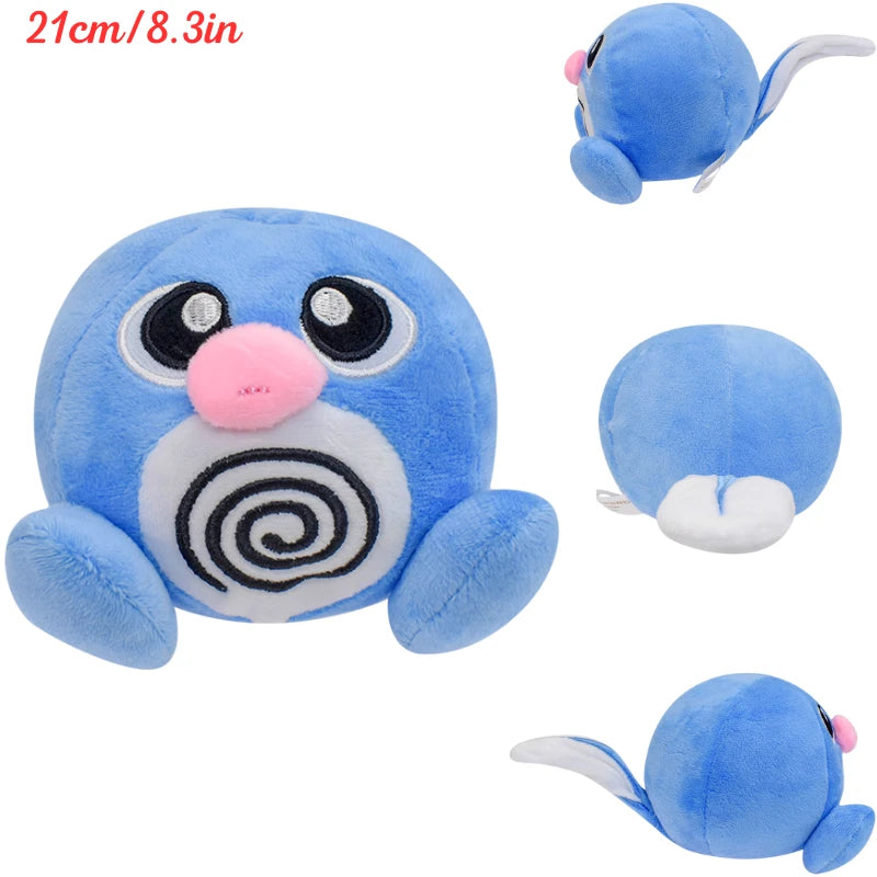 Kawaii Pokemon Gengar Magikarp Psyduck Soft Plush Toys Mew Mewtwo Poliwag Lapras Galarian Ponyta Stuffed Animals Peluche Dolls