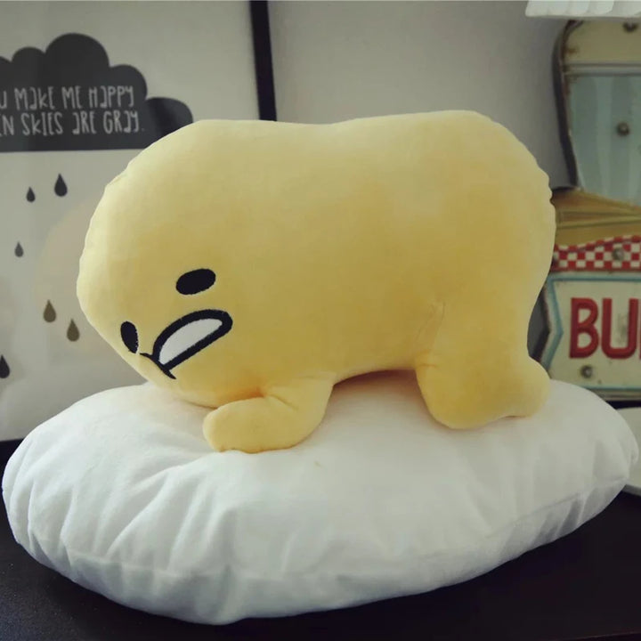 Cartoon ‌Gudetama‌ Plush Doll Pillow Sofa Bedroom Soft Pillow Cushion Cute Children Toys Doll Boys and Girls Christmas Gifts