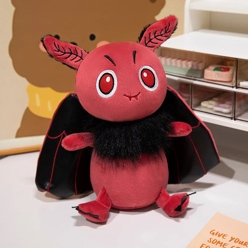 Cute Dark Moth Plush Toy Stuffed Moth Soft Doll Halloween Plush Kids Toy Home Decor