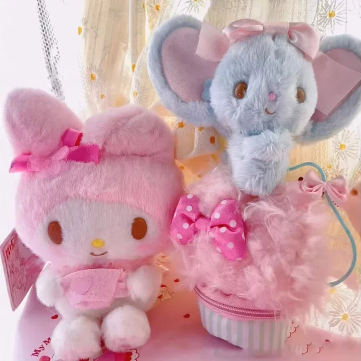 8cm My Melody Best Friend Flandre Mouse Plushie Licensed Keyring Cute Backpack Charm Gift for Anime Lovers Kids