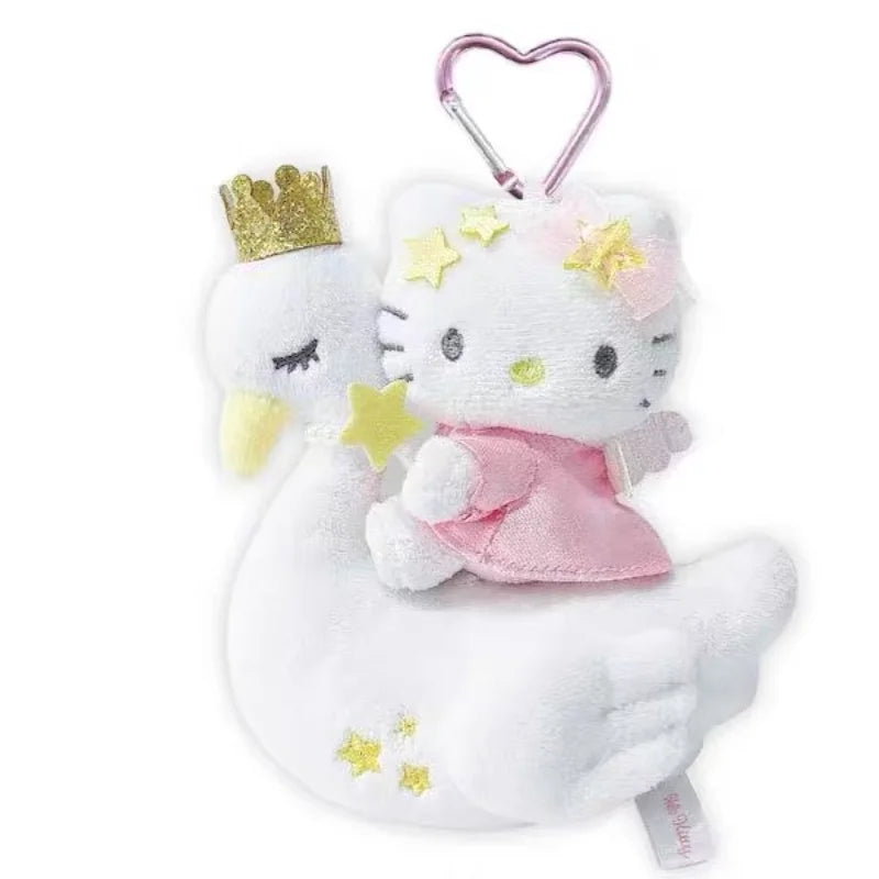 cartoon Hello Kittys Plush Doll Pendant Heisei long legs NIC Swan unicorn sanrios Plush Toy Anime Stuffed Animals Keychain gift