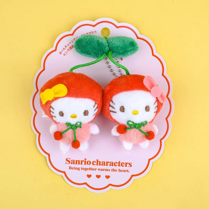 Kawaii Sanrio My Sweet Piano Hello Kitty Plush Toy Keychain Brooch Cherry Pachacco Backpack Pendant Decoration Girl Holiday Gift
