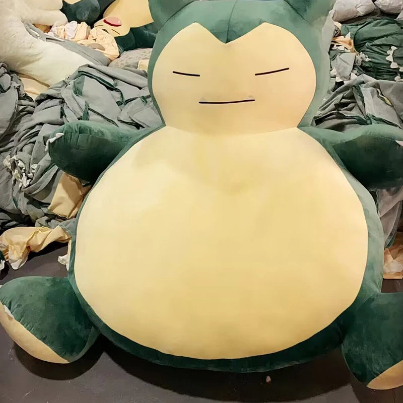 Huge Pokemon Snorlax Anime Plush Toys Big Pokémon Plushie Kawaii Sofa Semi-finished Leather Holster Pillow Gift for Children
