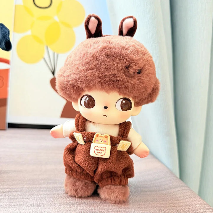 DIMOO WORLD Doll Box Pendulum Accessories Doll Clothes 9 Styles Bib Pants Overalls 15/17cm Labubu Doll Clothes