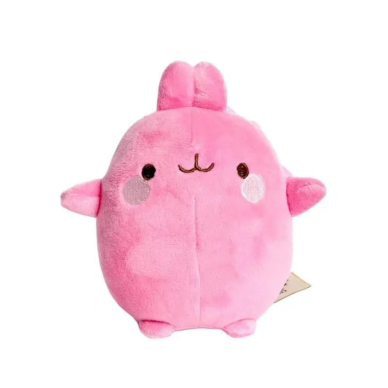 Cute Cartoon Molang Plush Doll Pendant Keychain Back Packaging Ornament Soft Cute Children Toys Boys and Girls Christmas Gifts