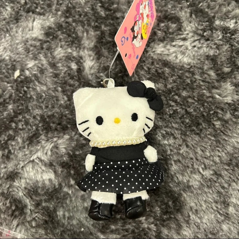 NEW Sanrio Polka Dot collection hello kitty plush toy pendant  Pearl  Black Red Skirt ME series KT cat backpack charm Girl Gift