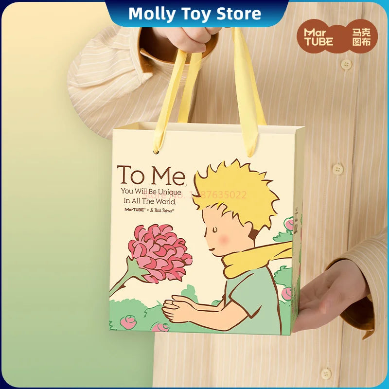 Martube Le Petit Prince Rose Music Box Rotating Creative Boyfriend Girlfriend Bestie Birthday Valenti Gift Romantic Desk Decor