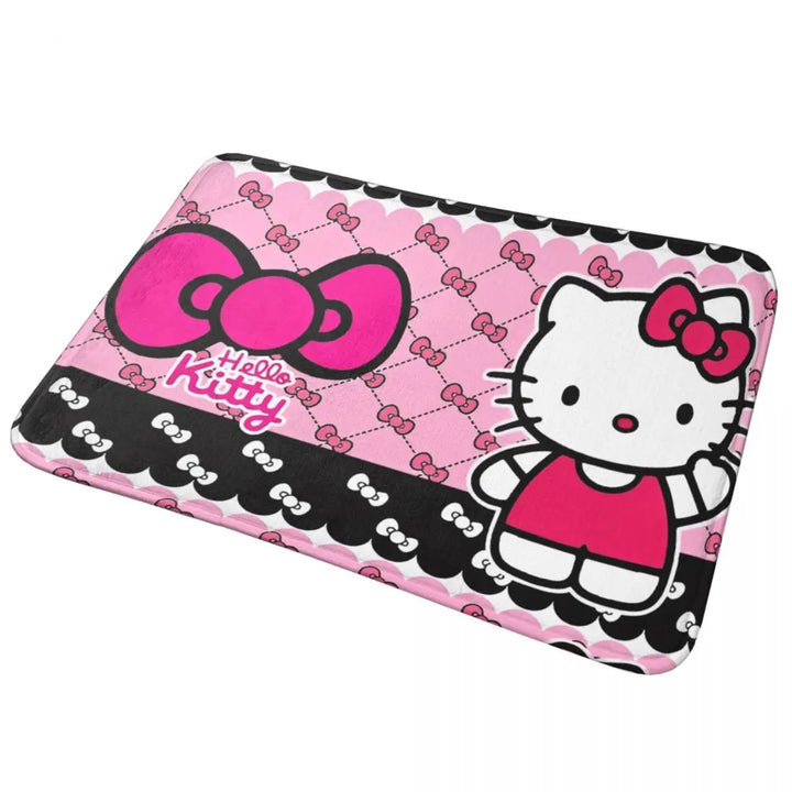 Hello Kitty Bathroom Rugs Mat Water Absorbent Bath Rugs Mats Carpet Non-Slip for Kitchen Shower