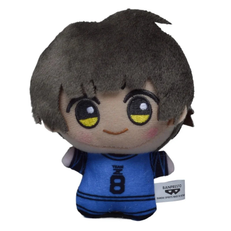 10cm Blue Lock Plush Toy Keychain Nagi Backpack Charm Anime Seishiro Isagi Yoichi Chigiri Bachira Mikage Stuffed Doll Toy Gift