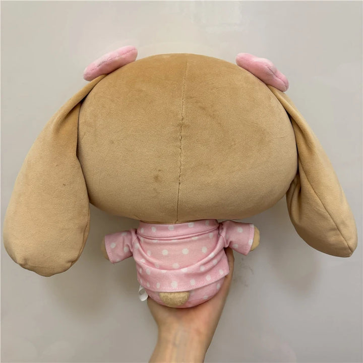 Large Mocha Dog Plush Toys Pajamas 30cm Kawaii Stuffed Animals Cute Anime Plushie Soft Doll Kids Girls Toys Birthday Gift