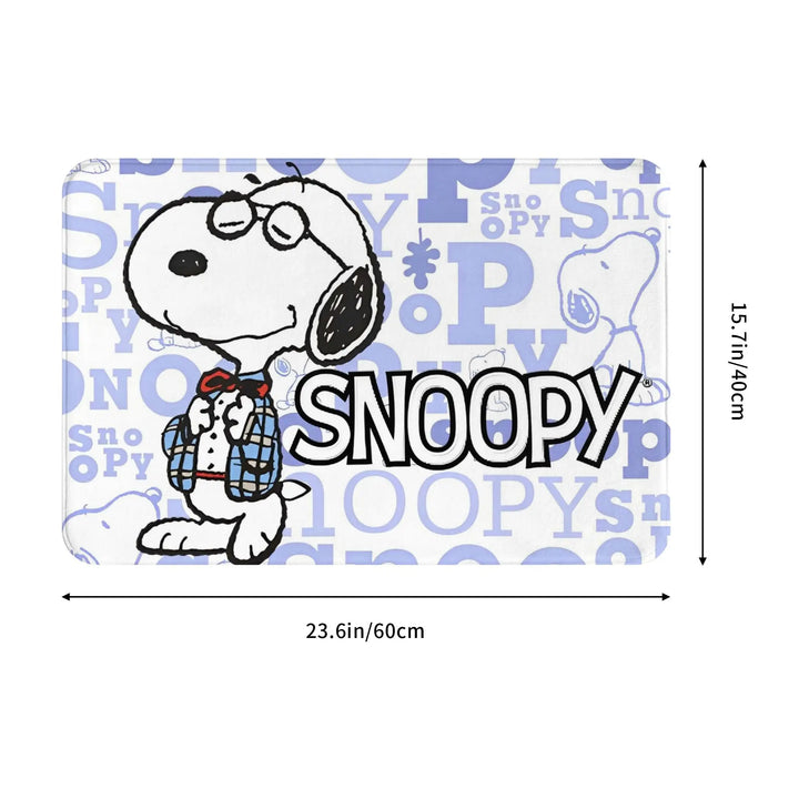 Snoopy in Alphabetic Surround Memory Foam Bath Mat Rug Non-Slip Ultra Soft  Bathroom Floor Rugs Carpet For Kitchen Shower Bath