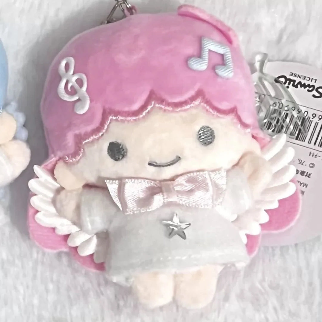 Kawaii Sanrio LittleTwinStars Plush twin stars Candy Girl KeyChain Girl Heart Bag Pendant Plush Doll  Girl's Gift Stuffed Toy
