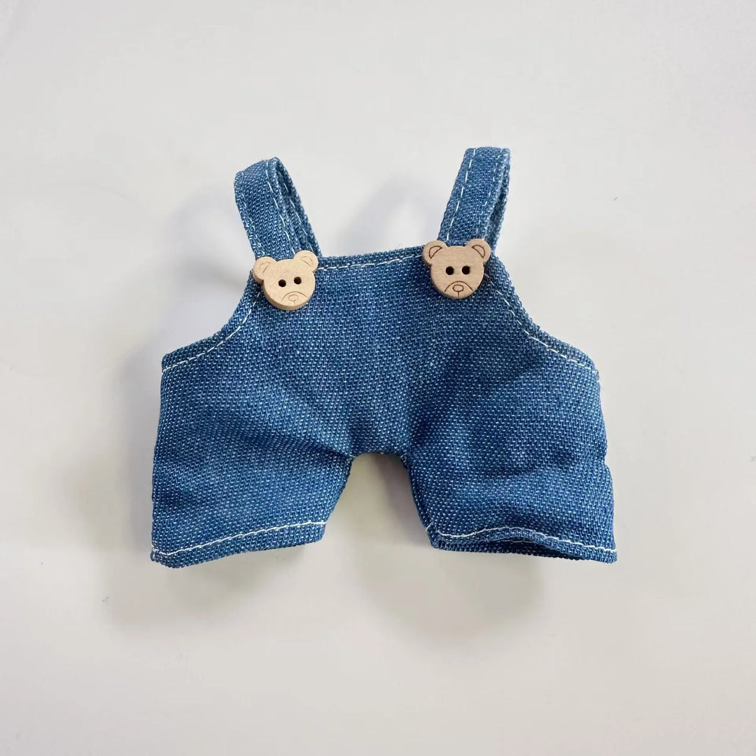 17cm Labubu I II Idol Dolls DIY Accessories Gifts Korea Kpop Exo Idol Dolls Overalls Clothing Cute Mini Plush Doll'S Clothes