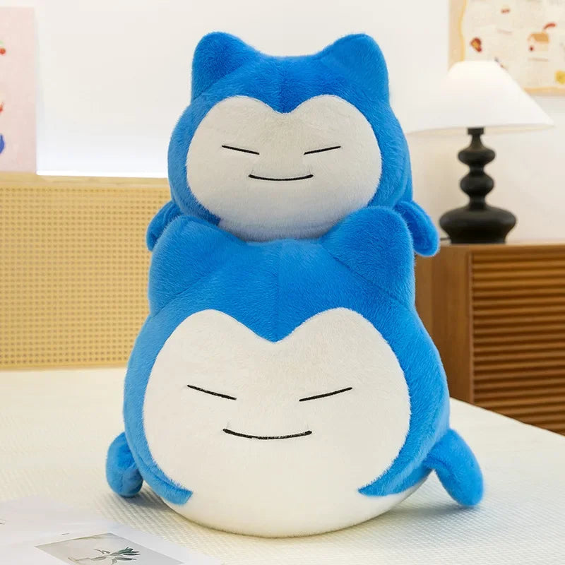 30-65cm Pokemo Snorlax Plush Toy Pillow Cute  Anime Cartoon Snorlax Doll Huge Cushion Sleep Pillow for Kids Birthday Xmas Gift