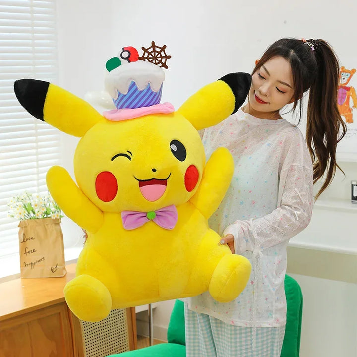Pokemon Pikachu Plush Toy Pokémon Anime Cake Party Plushie Doll 45-75cm Kawaii Soft Pillow Stuffed Christmas Gifts for Childrens