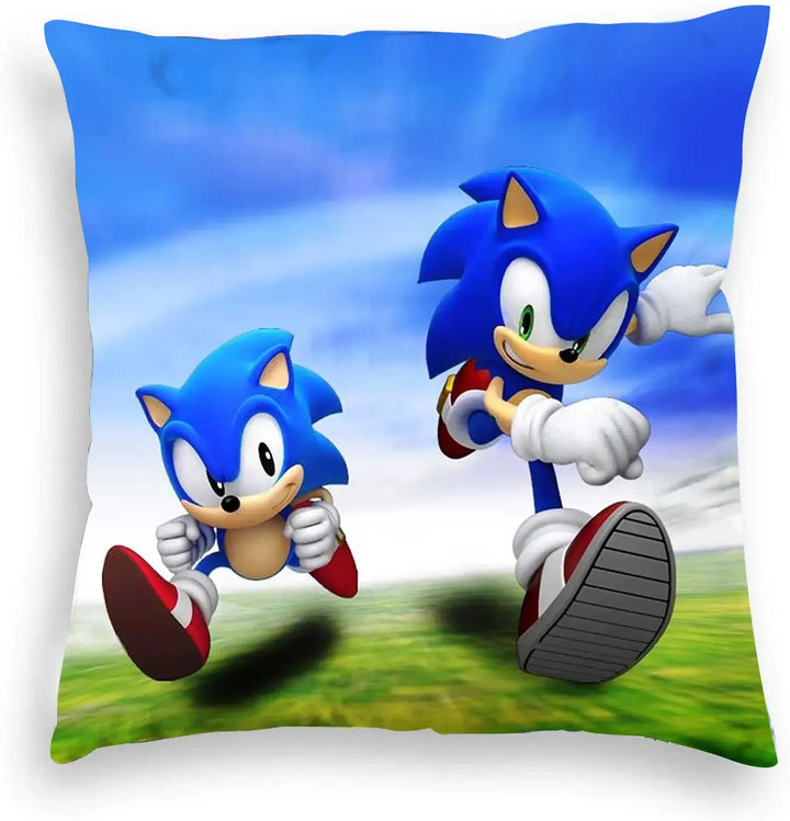 Game Blue Plush Pillowcase 45x45cm Anime Pillow Cover Living Room Cushion Cover Soft Personalized Pillowcase for Home Decoration