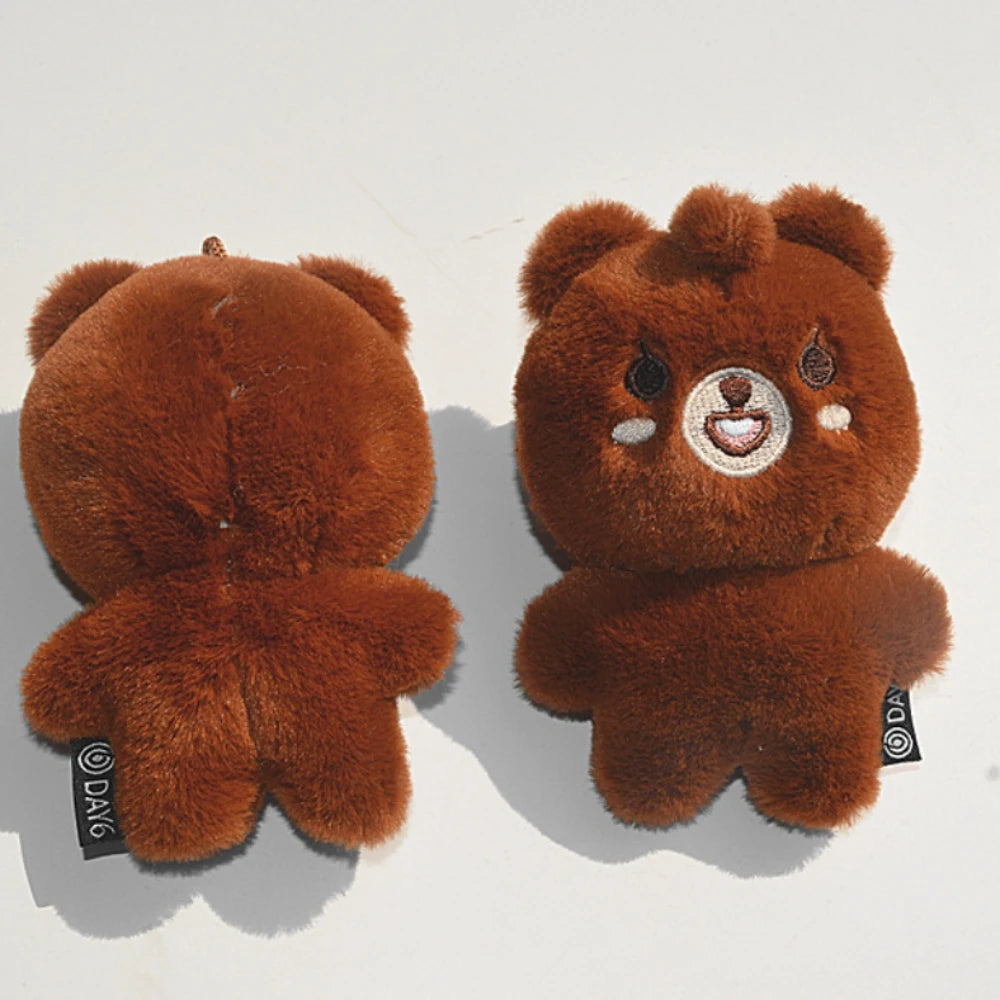 Cute Plush Toy Kpop Day6 Sungjin Wonpil Dowoon Pendant Soft Stuffed Doll Keychain Car Backpack Bag Key Ring Decor Kid Gifts