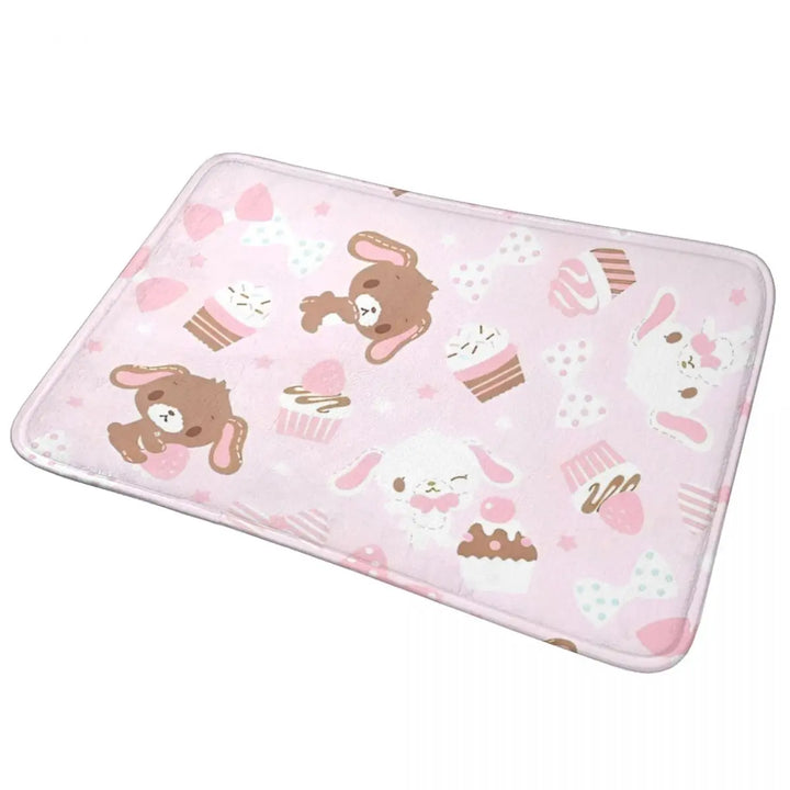 Cartoon Sugarbunnies Memory Foam Bathroom Rugs Ultra Soft Non-Slip Carpet Bath Mat Water Absorbent for Kitchen Shower