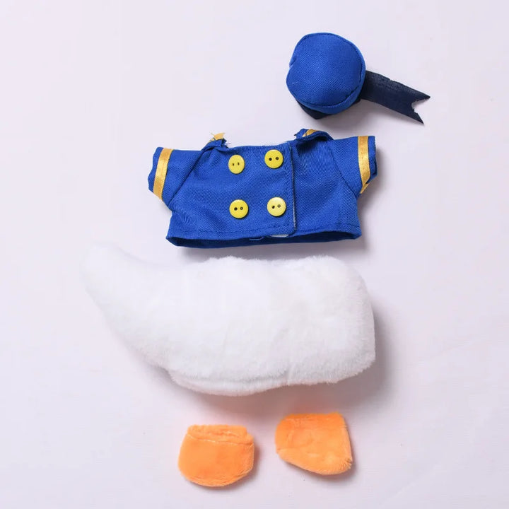 Labubu doll clothes Duck Sailor Set 15/17cm Plush Doll'S Clothes Replacement Labubu I II Idol Dolls Sitting Party Accessories