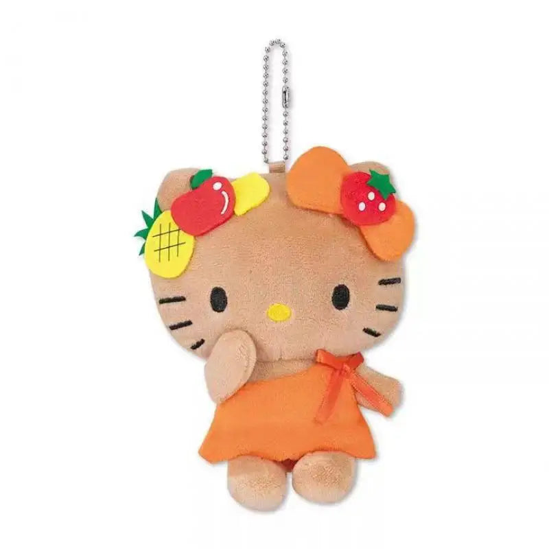 Kawaii Sanrio Hello Kitty Cartoon Creative Kt Mermaid Surfboard Plush Toys Backpack Pendant Accessories Keychain Birthday Gifts