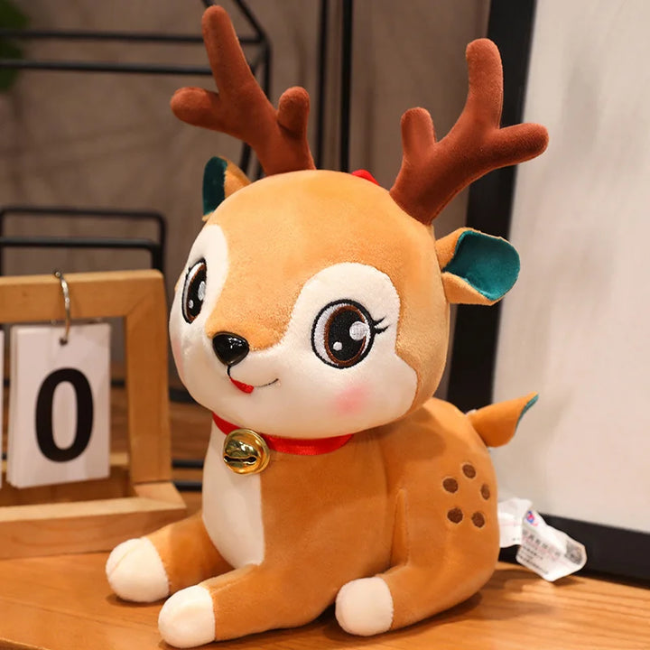 Cute Christmas Series Plush Toy  Santa Claus Christmas Tree Deer Plush Toy Christmas Day Home Decoration Kid Toy Christmas Gift