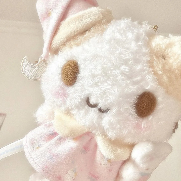 Masyumaro Fluffy Fuwa Nyanko Cat Plush Doll Pajama Suit Doll Anime Kawaii Plush Doll Mascot Keyring Keyholder Girl Birthday Gift