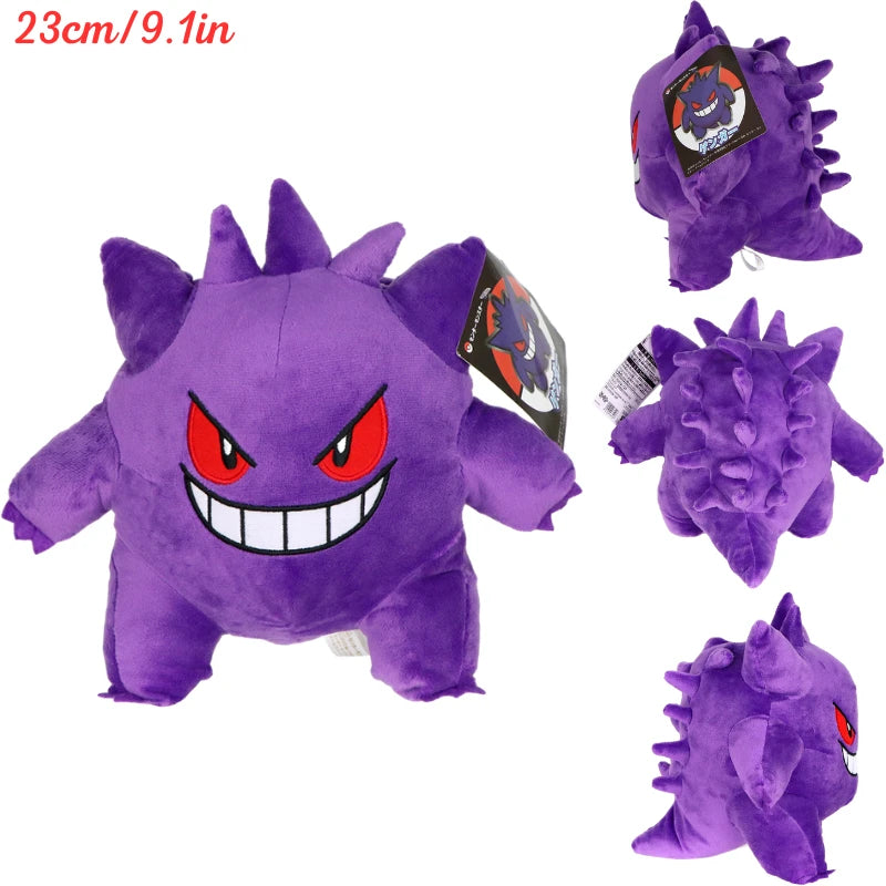 Kawaii Pokemon Gengar Magikarp Psyduck Soft Plush Toys Mew Mewtwo Poliwag Lapras Galarian Ponyta Stuffed Animals Peluche Dolls