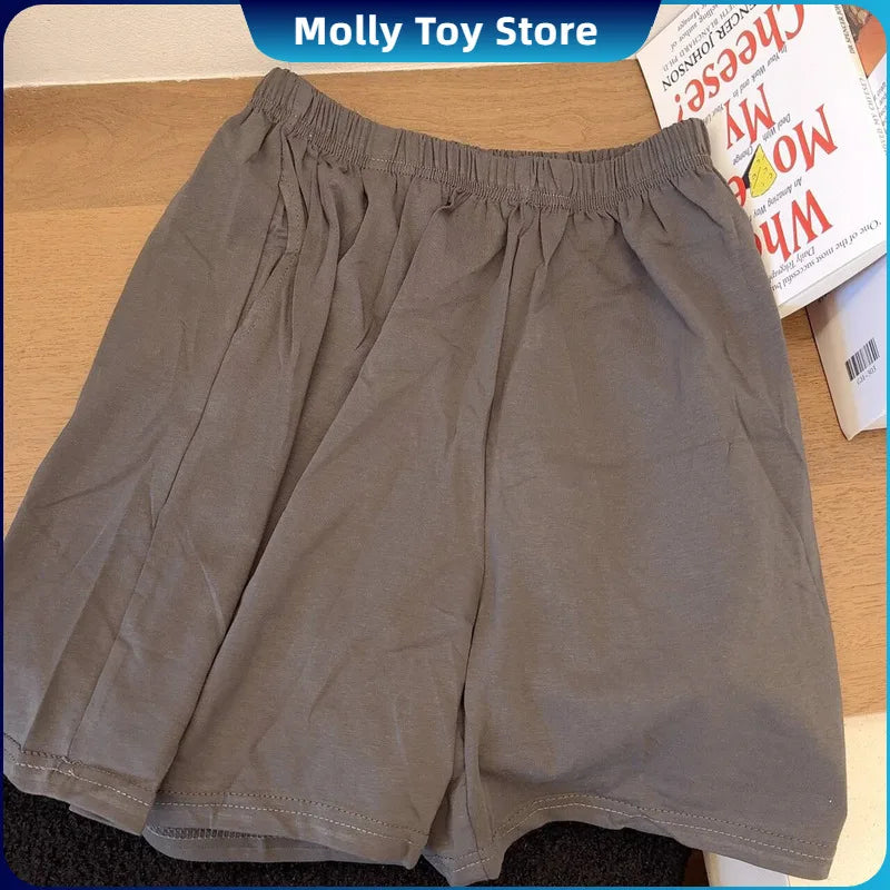 Kawaii Hello Kitty Pajamas Summer Pure Cotton Cardigan Short Sleeve Shorts Suit Cartoon Cute Home Clothes Gift