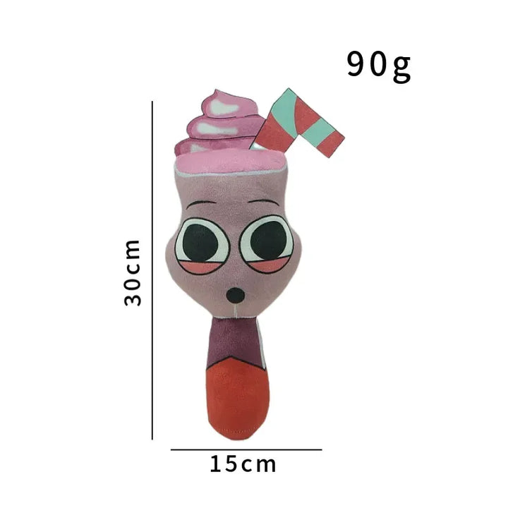 Sprunki Incredibox Plush Toys Sprunky Peluche Plushie Game Cartoon Kids Birthday Stuffed Dolls Christmas Gift Orange Family Box