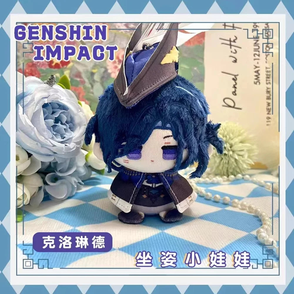 Genshin Impact Plush Toys Yae Miko Hu Tao Ganyu Raiden Shogun Mini Pendant Keychain Game Anime Cosplay Stuffed Doll Kids Gift