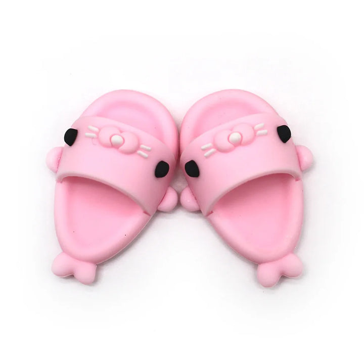Cute Shark Slippers Doll Shoes Plastic Doll Shoes Suit for Ob11,P9,OB22, Blyth, BJD12, 1/6BJD, YOSD Doll Accessories for Girls