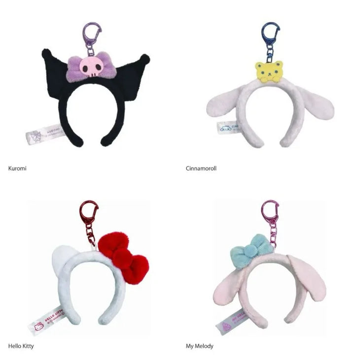 Sanrio plush Hat Outfit For Labubu Doll Headband Kawaii DIY Doll Headband Melody Cinnamoroll HelloKitty Cotton Doll Accessories