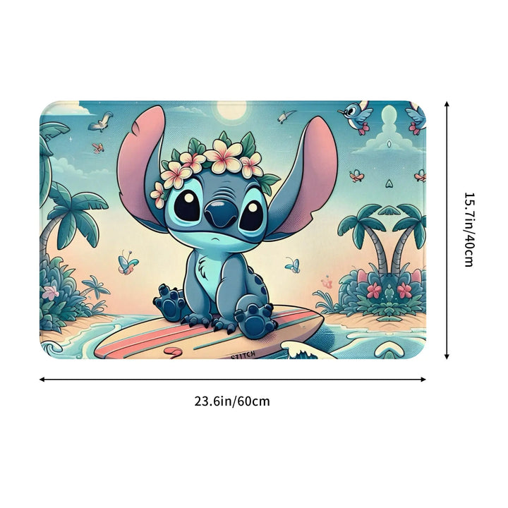 Cute Cartoon Koala Stitch Merch Memory Foam Bath Mat Rug Non-Slip Soft  Bathroom Floor Rugs Carpet For Bath Shower Tub
