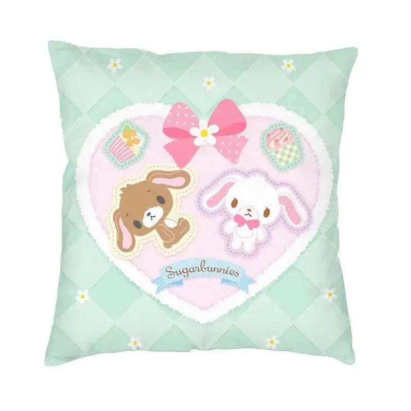 Sugarbunnies Cushion Cover  Print Anime Manga Throw Pillow Case for Sofa Fashion Pillowcase Home Decoration