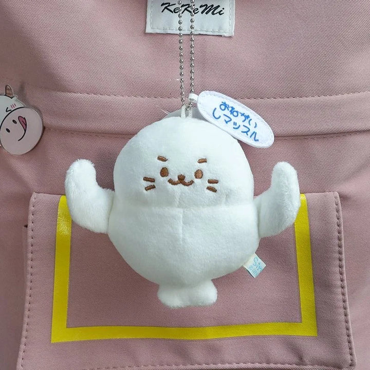 Japanese style Sea Otter Cartoon Punny Seal Plush Keychains kawaii sea lion Soft Stuffed Doll Keyring Funny bag Pendant kid Gift