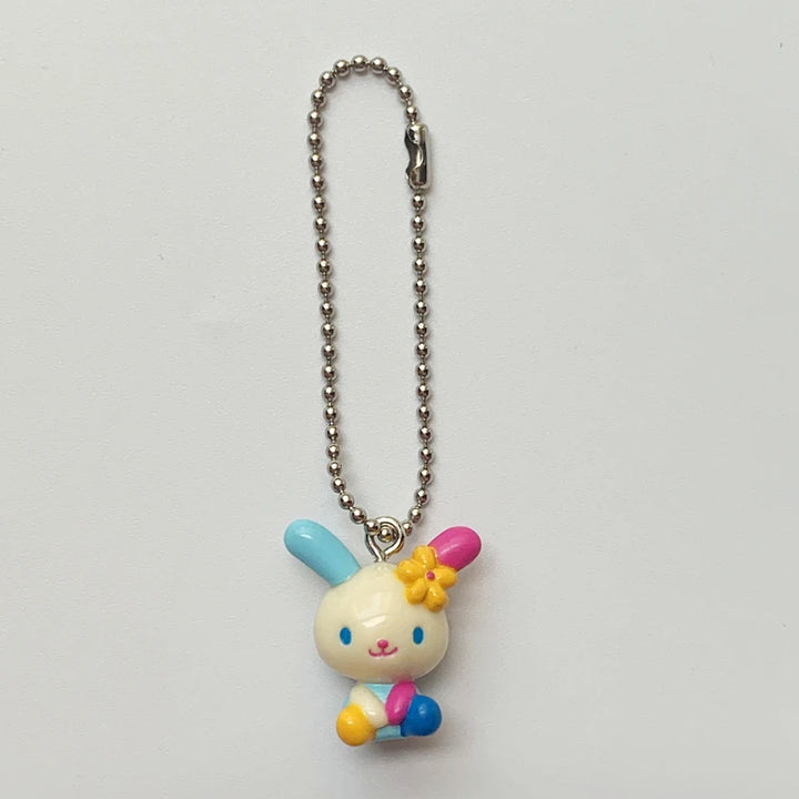 Cute Usahana Keychain Cartoon Anime Bunny Kawaii PVC Keychains Mascot Charm Mini Small Key Chain Keyring Keyholder