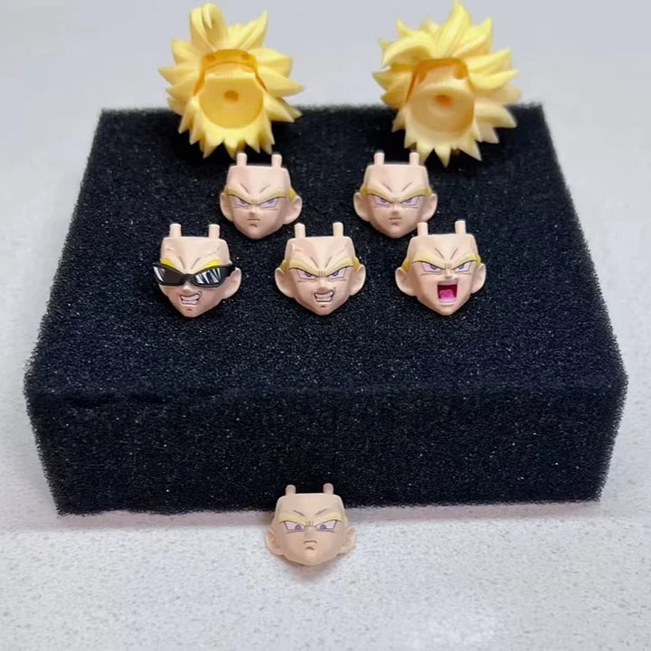 In Stock Dragon Ball Heads Accessories Son Gohan Action Figurine Anime Customized Collection Model Toys Gift