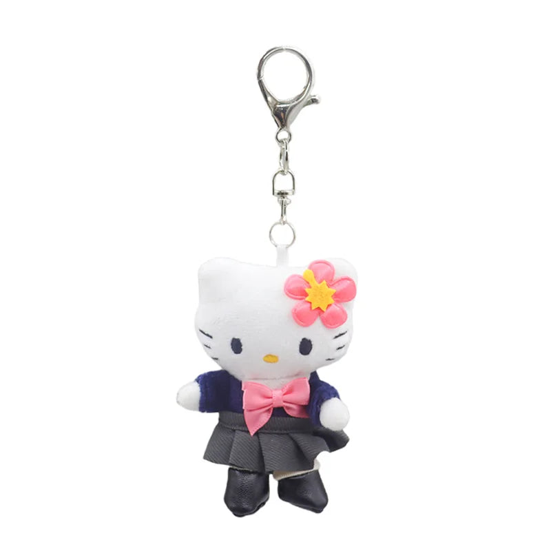Kawaii Sanrio Hello Kitty Plush Toys Cute Cartoon Creative Tennis Keychain Backpack Pendant Girls Christmas Gifts Accessories
