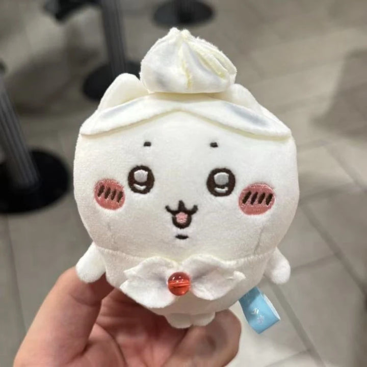Cartoon Chiikawas Kawaii Birthday Series Lighter Usagi Cream Hachiware Keychain Plush Keychain knapsack bag Pendant Doll Gift