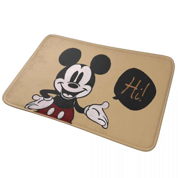 Modern Mickey Cartoon Bathroom Rugs Mat Quick Dry Bath Rugs Mats Carpet Non-Slip for Shower Tub