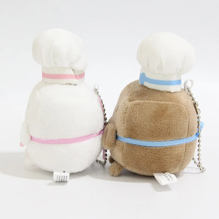 Cute Sumikkogurashi Plush Keychain Doll Soft Backpack Pendant White Sugar/Brown Sugar Children's Toys Christmas Surprise Gift