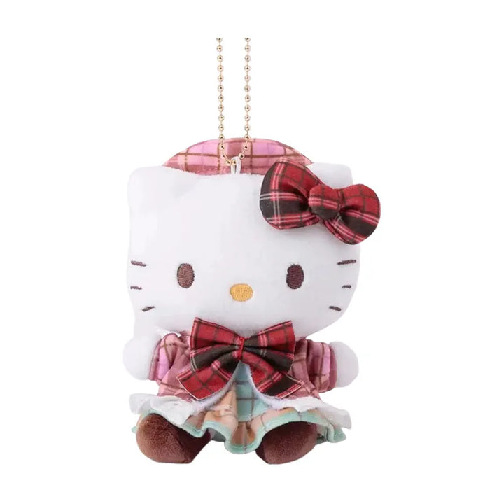 Kawaii Sanrio My Melody Wish Me Mell Plush Toys Cartoon Keychain Kuromi Hello Kitty Backpack Pendant Decoration Birthday Gifts