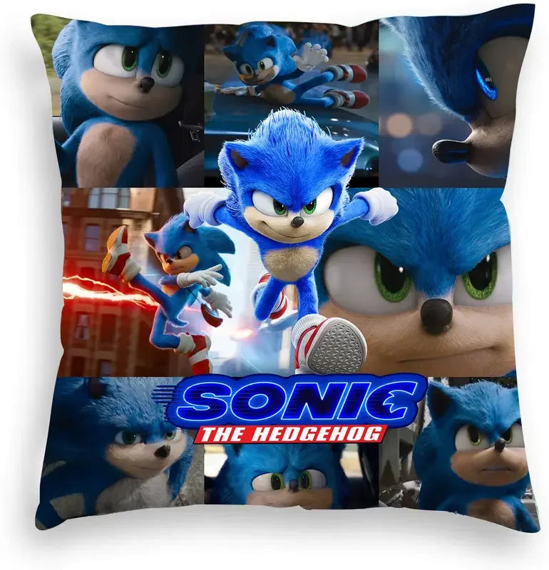 Game Blue Plush Pillowcase 45x45cm Anime Pillow Cover Living Room Cushion Cover Soft Personalized Pillowcase for Home Decoration