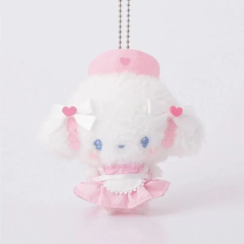 Kawaii Sanrio Kuromi Hello Kitty Plush Toy Backpack Keychain Cartoon My Melody Nurse Doll Girl Birthday Gift Creative Peripheral
