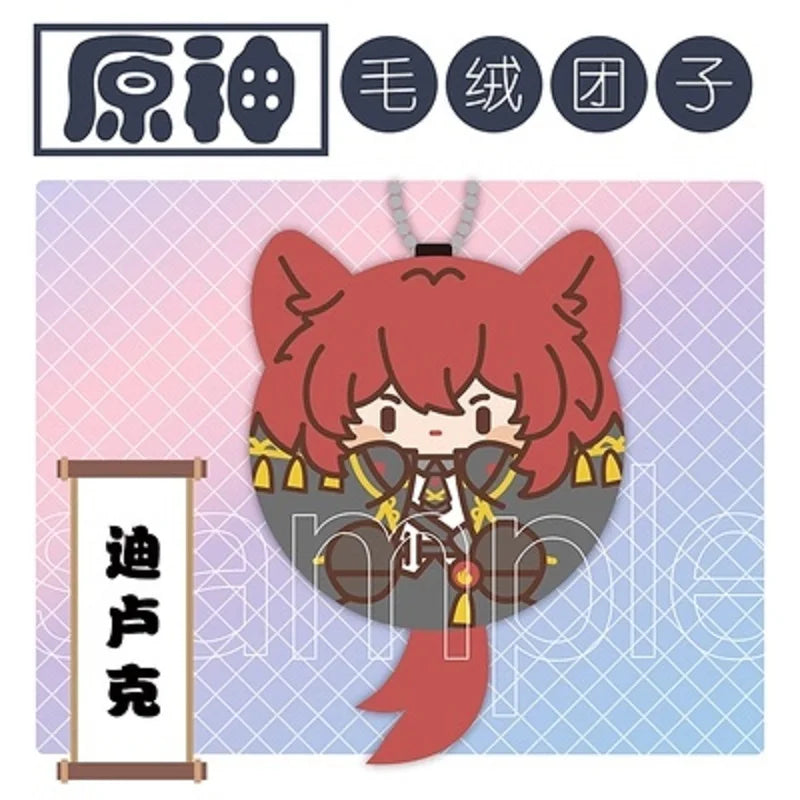 Genshin Impact Tighnari Cyno Xiao Venti Kaveh Kazuha Kaeya Plush Pendant Keychains Anime Plushie Toys Gift