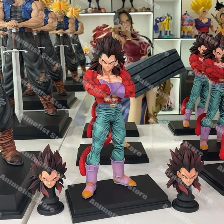 Jt Statue Dragon Ball Super Saiyan 4 Vegeta Goku Anime Figure 31cm Brother Model Collection Custom Desktop Toy Gift In Stock