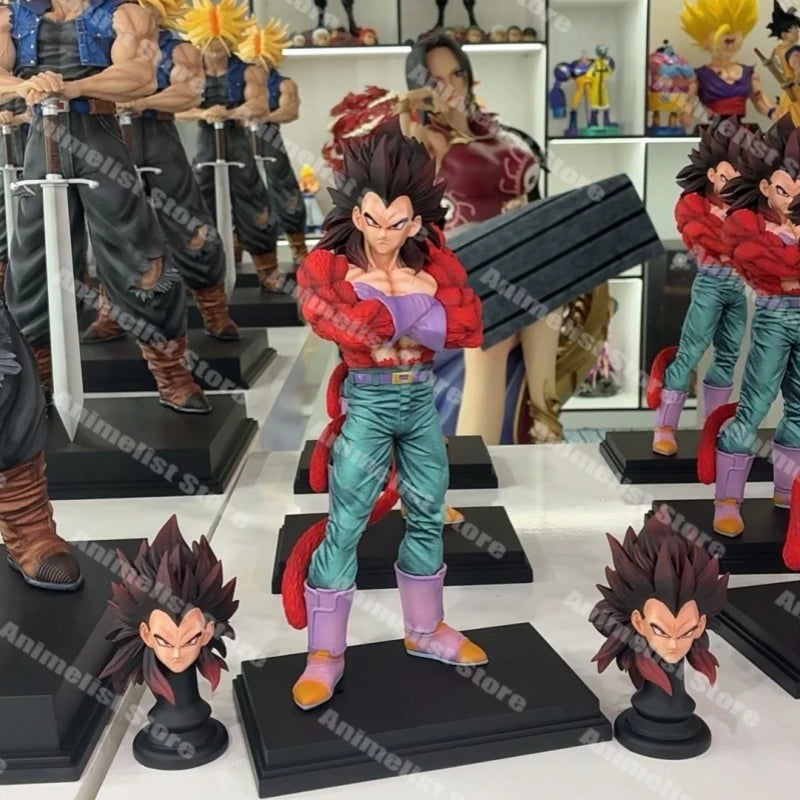 IN STOCK Jt Toy Anime Dragon Ball Super Saiyan 4 Vegeta Figure ssj4 Goku 31cm Statue Dx Model Collection Custom Toy Male Gift