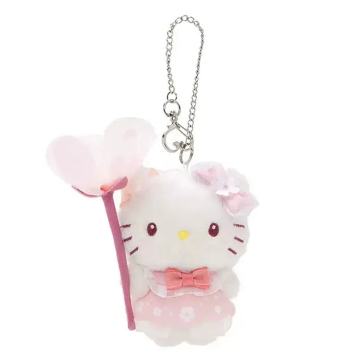 Sanrio Kawaii Cinnamoroll Hello Kitty Plush Toys Cartoon Kuromi Backpack Pendant Keychain Decoration Girl Birthday Creative Gift
