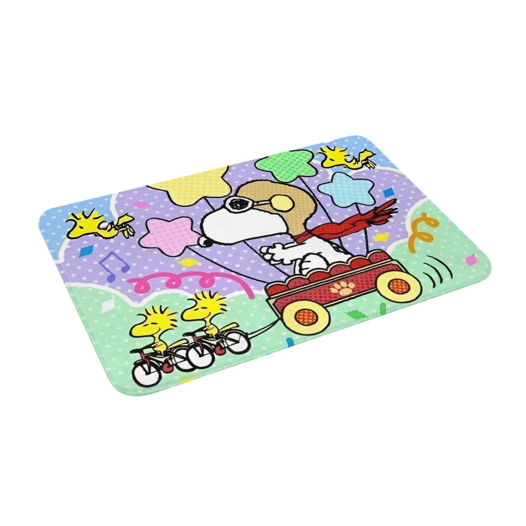 Cartoon Dog Bathroom Rugs Mat Quick Dry snoopy Bath Rugs Mats Carpet Non-Slip for Entrance Door Doormat