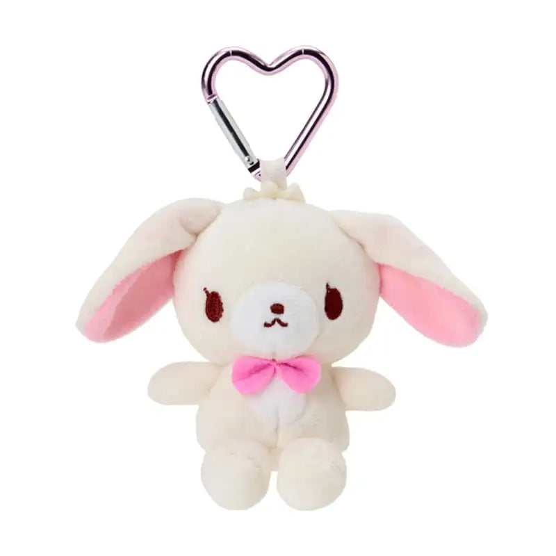 Sugarbunnies Plush Keychain Heart Clip Kurousa Shirousa Bunny Kawaii Cute Bag Keychains Mascot Charm Key Chain Ring Girls Toys